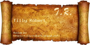 Tilly Róbert névjegykártya