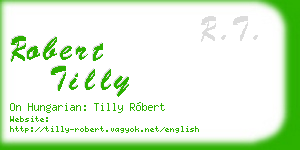 robert tilly business card