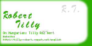 robert tilly business card